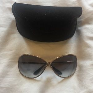 Tom Ford “Miranda” Sunglasses - Rose Gold Hardware
